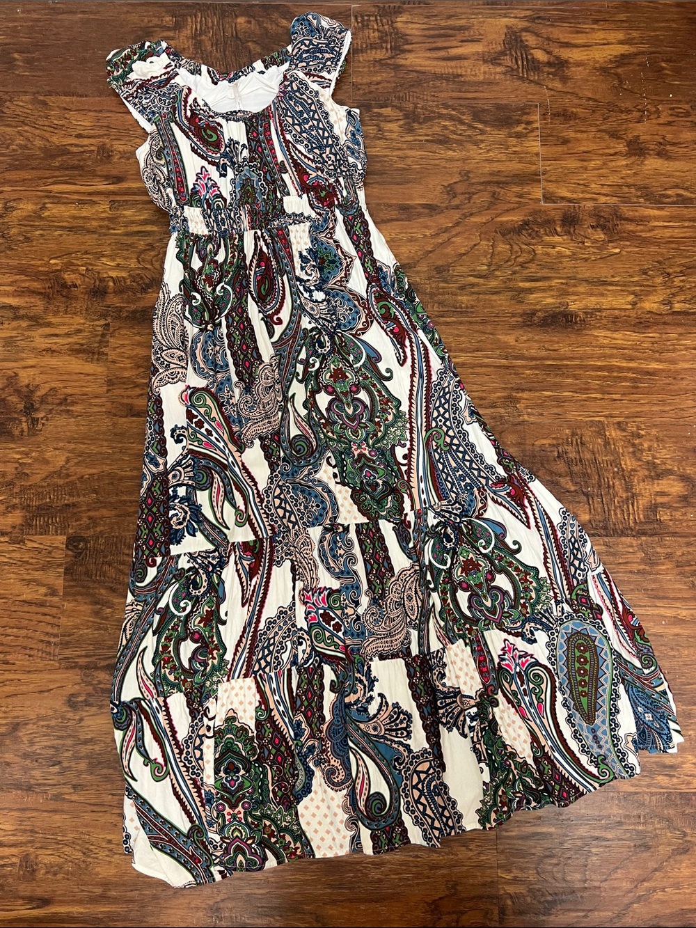 Soma Pull-over Tiered Maxi Dress - Size Medium